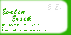 evelin ersek business card