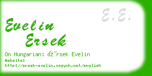 evelin ersek business card
